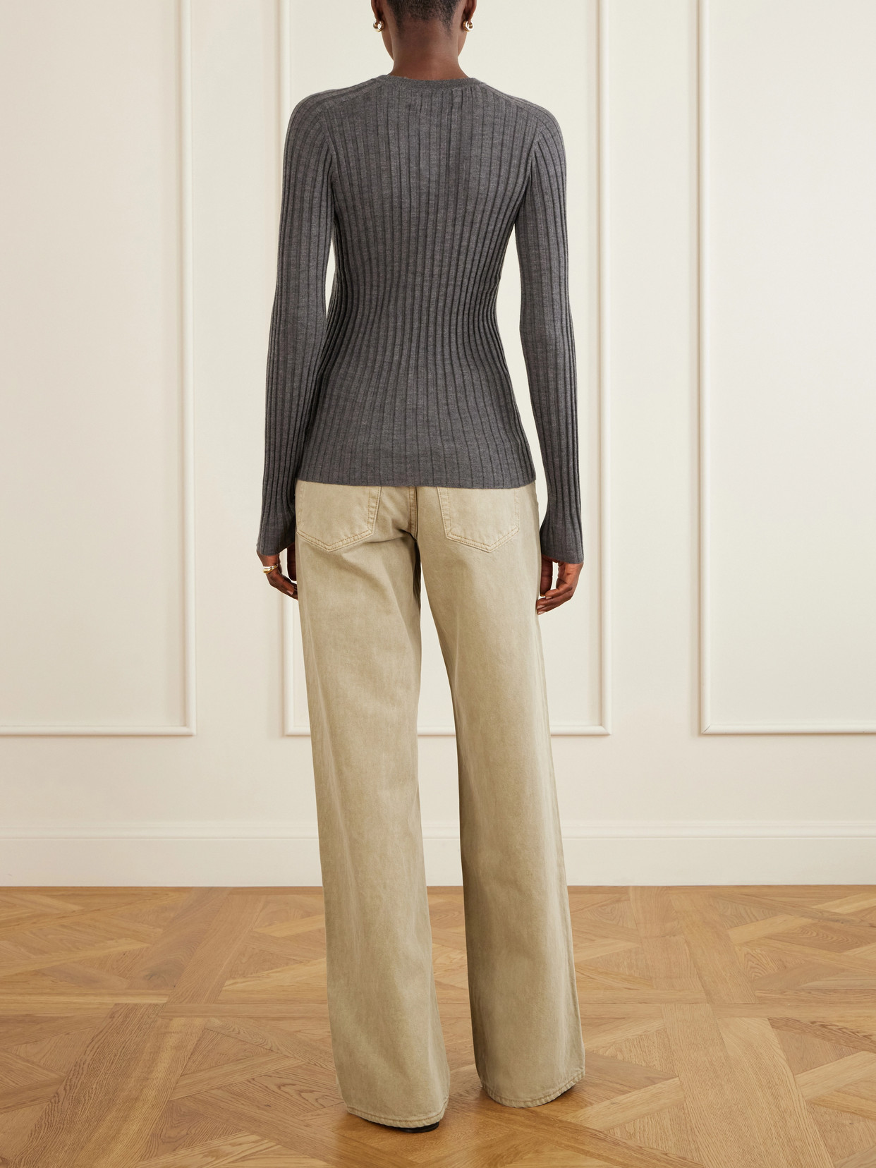 Ribbed Cashmere Sweater