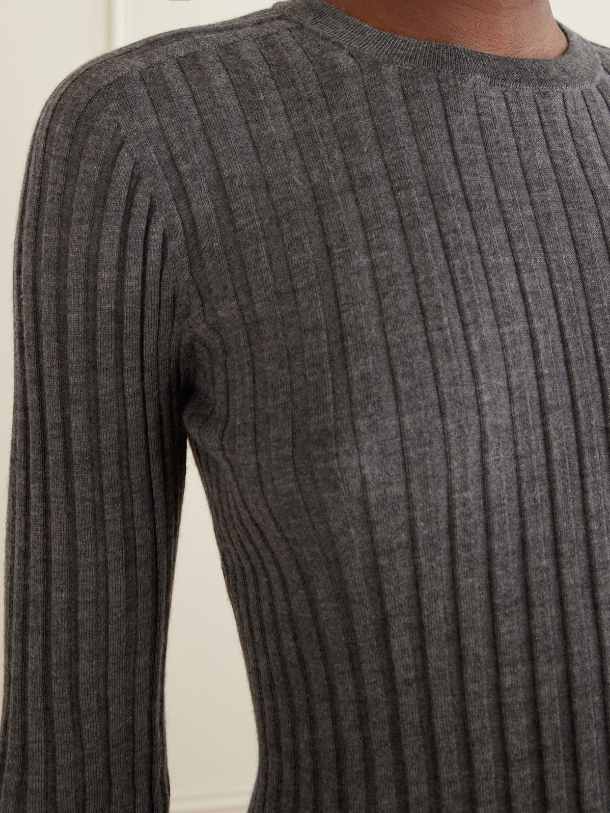 Ribbed Cashmere Sweater