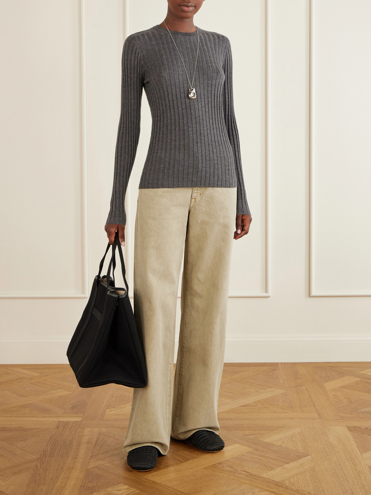 Ribbed Cashmere Sweater