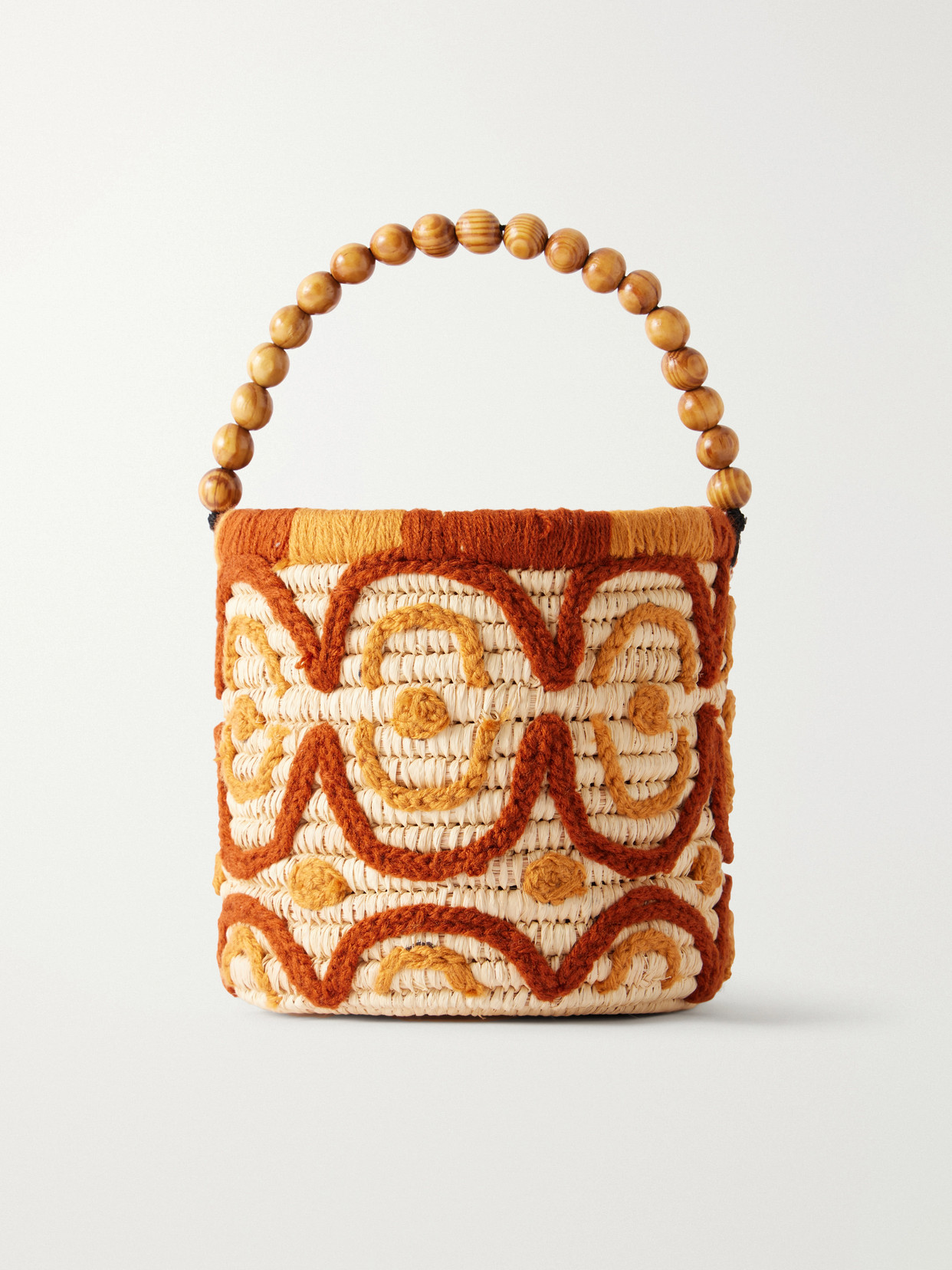 Cap D’antibes Panier Raffia Tote In Brown
