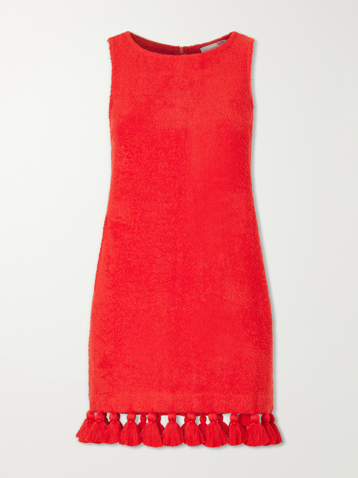 Cap D’antibes Manon Cotton-terry Mini Dress In Red