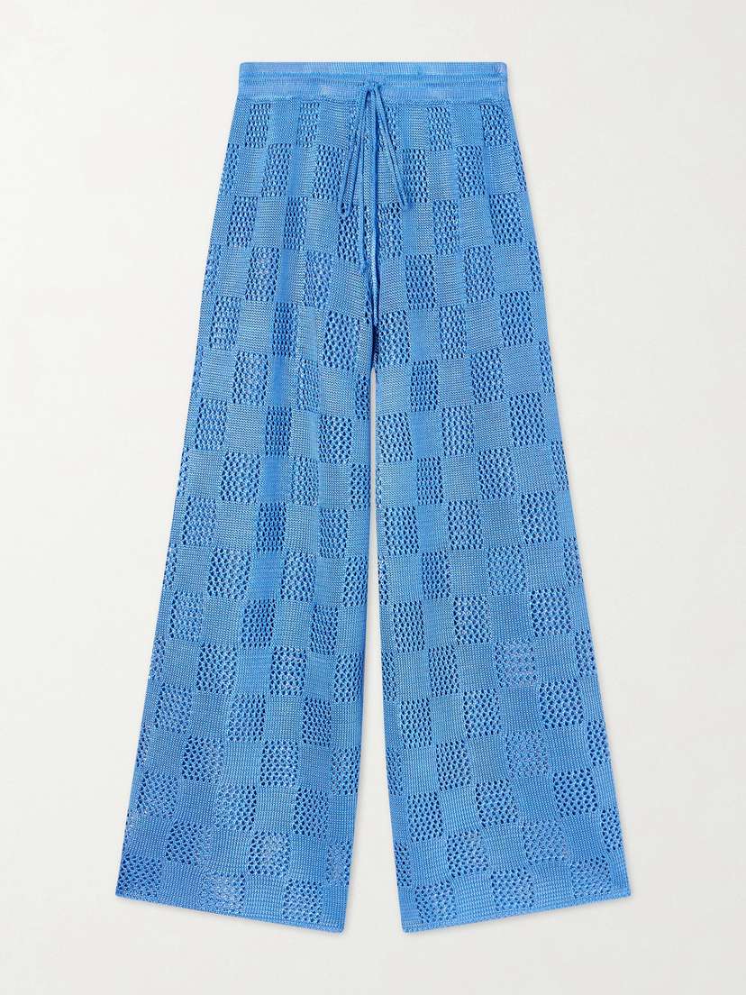 Calle Del Mar Knitted Wide-leg Pants