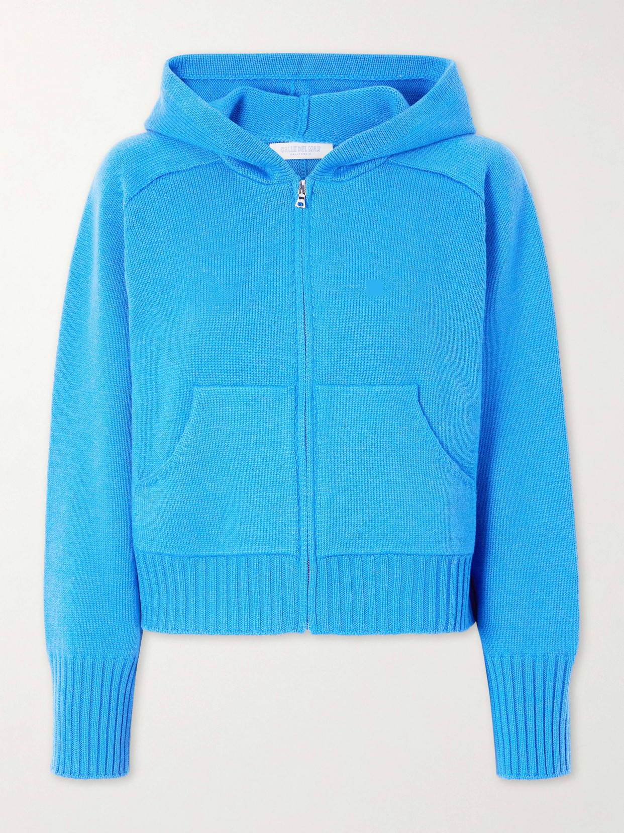 Calle Del Mar Cashmere Zip-up Hoodie In Gold