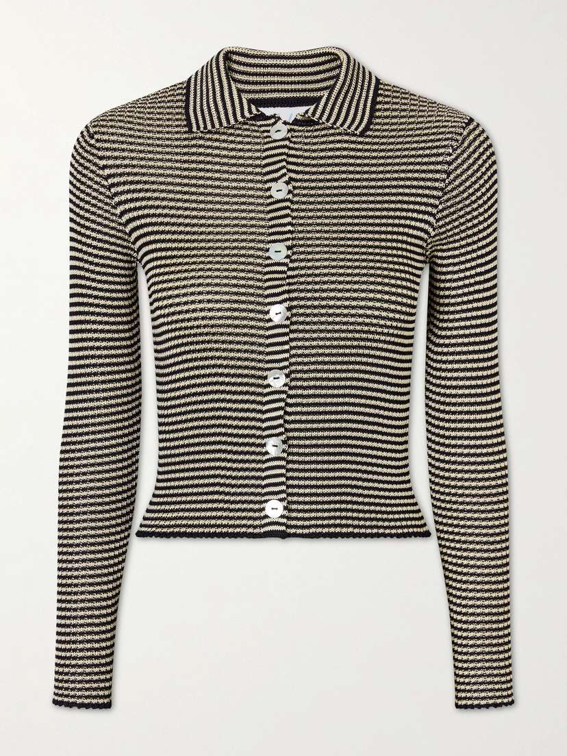 Calle Del Mar Striped Knitted Cardigan | Thumbnail 5 Calle Del Mar Striped Knitted Cardigan | Thumbnail 5