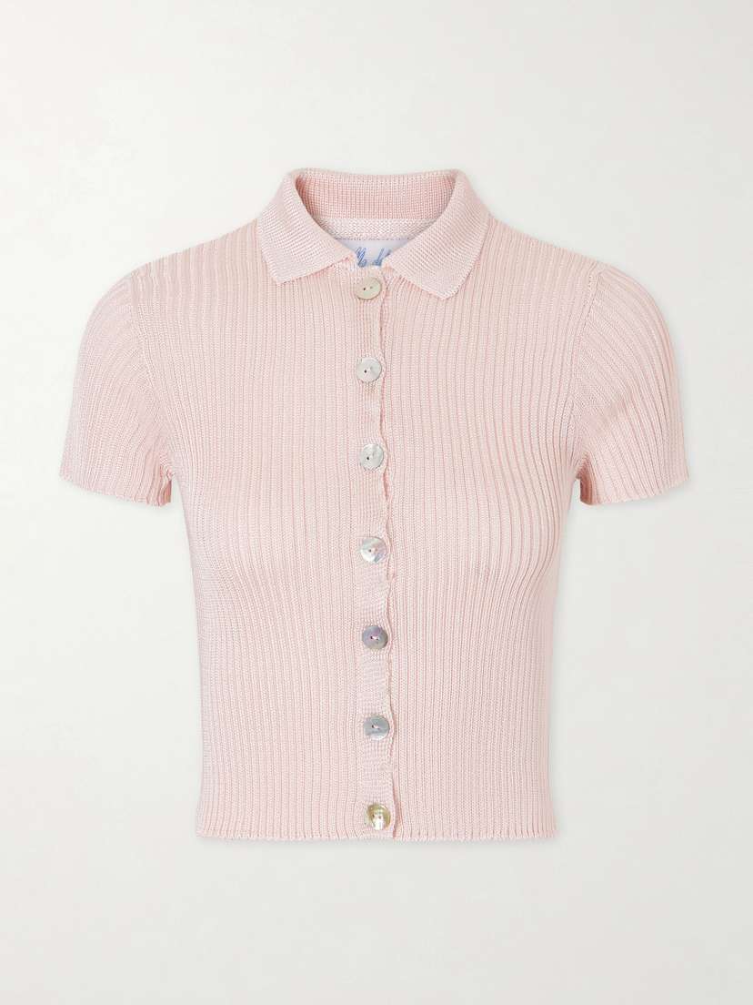 Calle Del Mar Ribbed-knit Cardigan