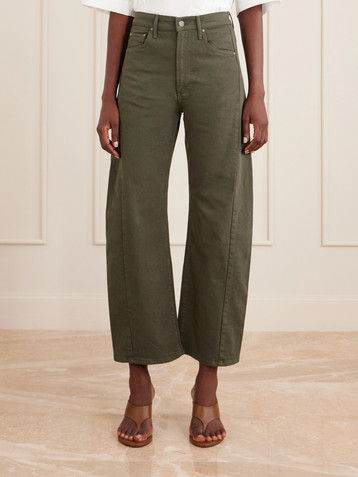 MOTHER The Half Pipe Flood high-rise wide-leg jeans