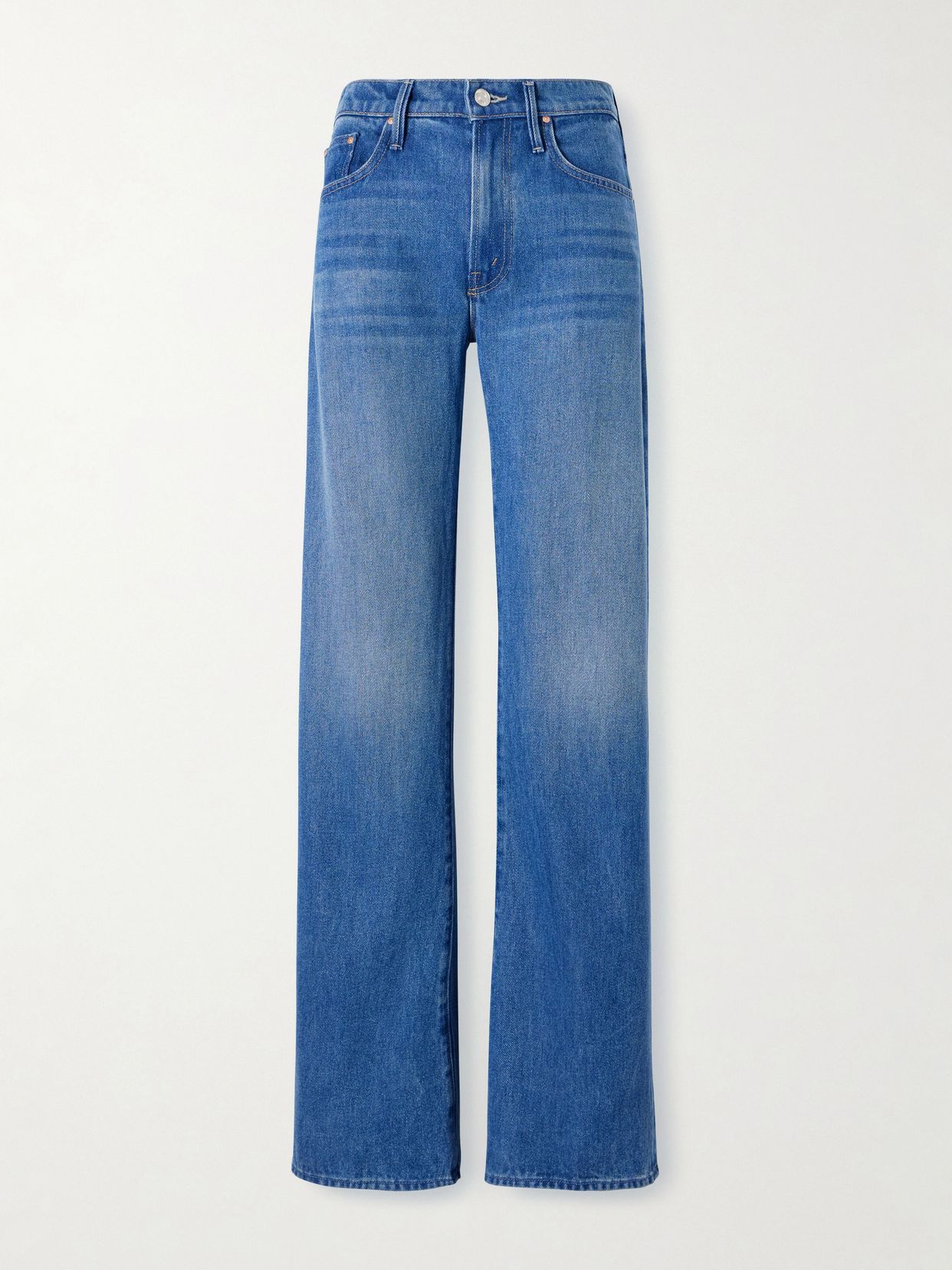 the mid rise lasso sneak straight leg jeans