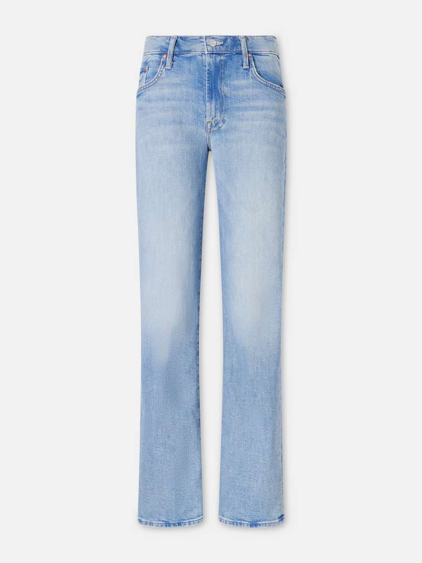Mother The Mid Rise Zip Rambler Skimp Wide-leg Jeans