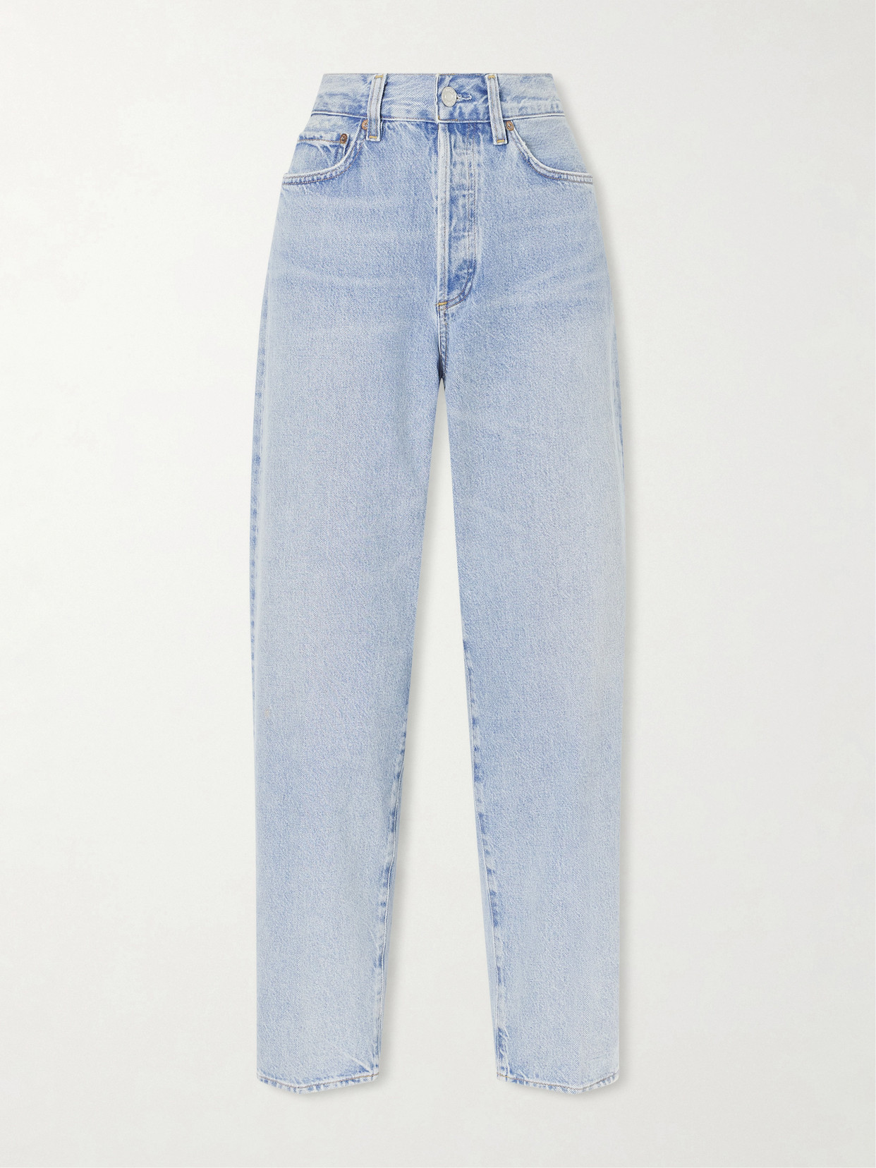 Agolde Nate Regenerative Cotton Straight-leg Jeans In Blue