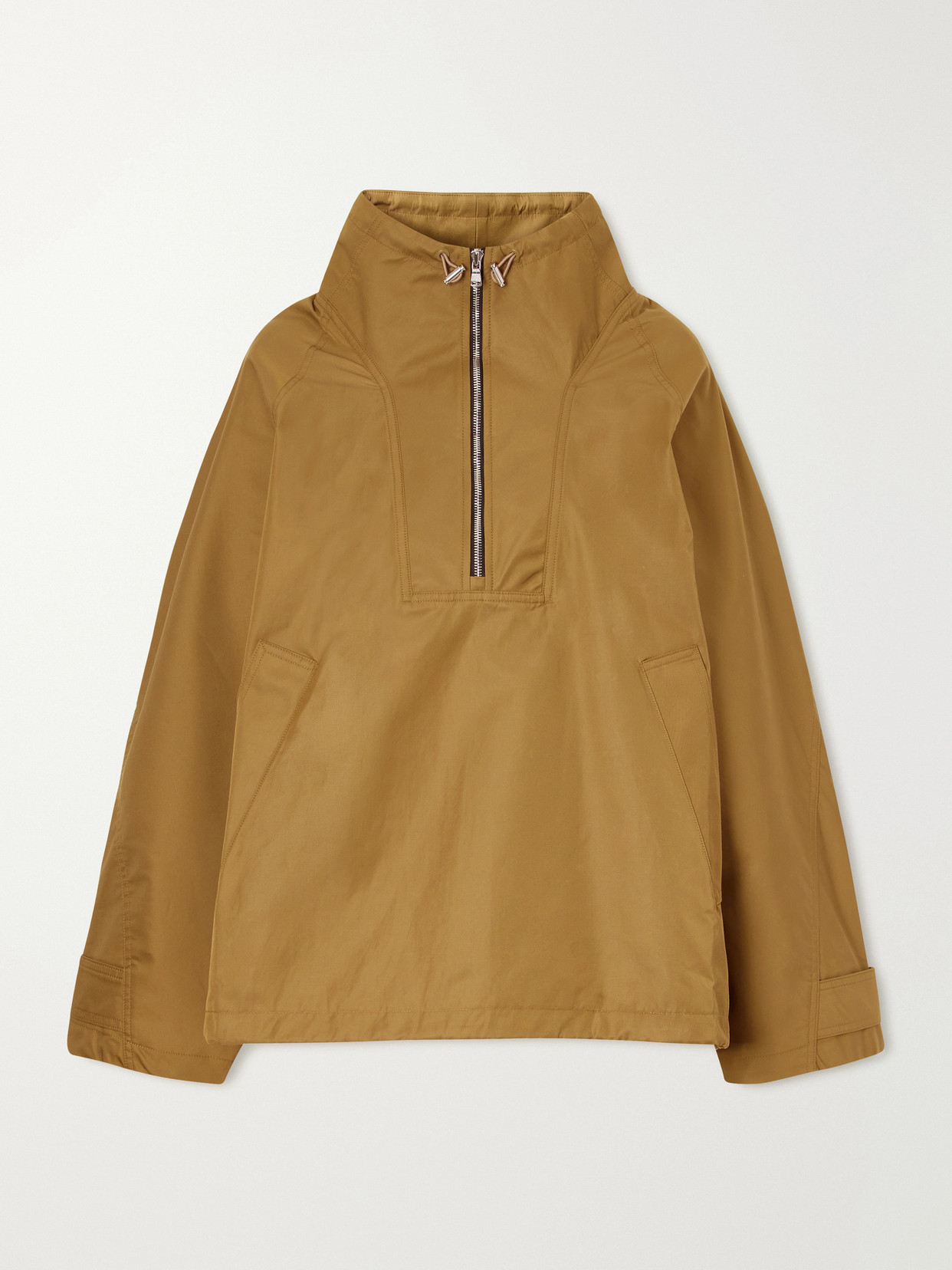 Agolde Coulson Half-zip Cotton-blend Shell Jacket