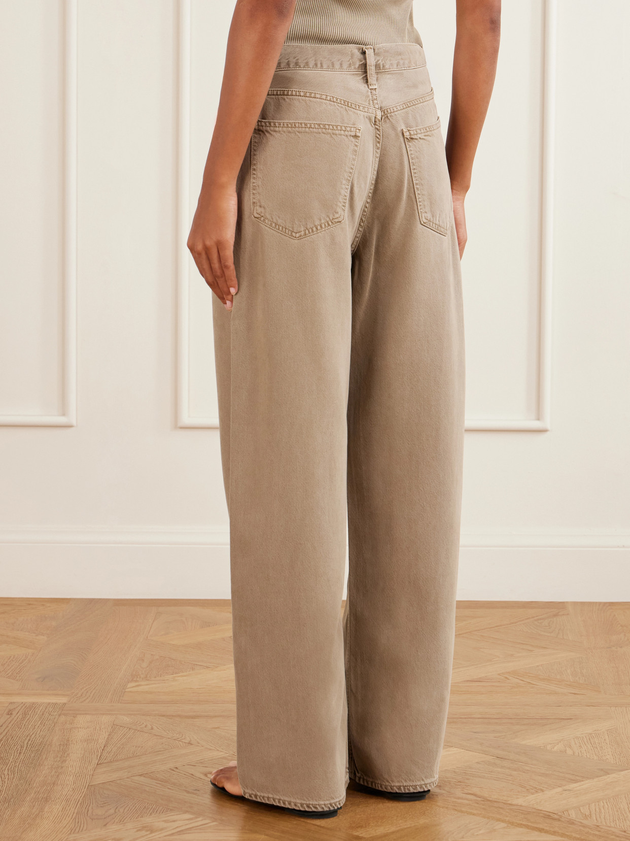 Low Slung Baggy Low-Rise Wide- Leg