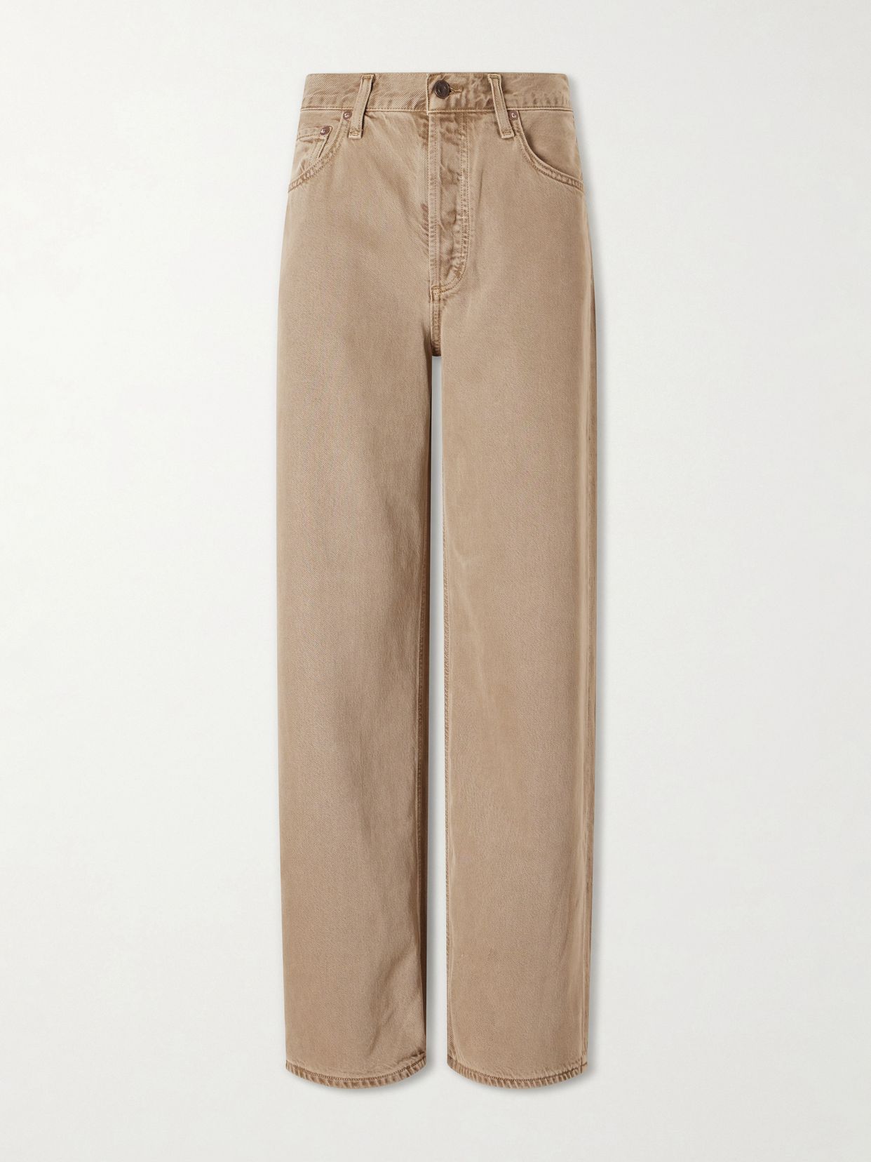 Low Slung Baggy low-rise wide-leg jeans