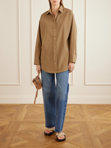 Agolde Sona cotton-blend shirt