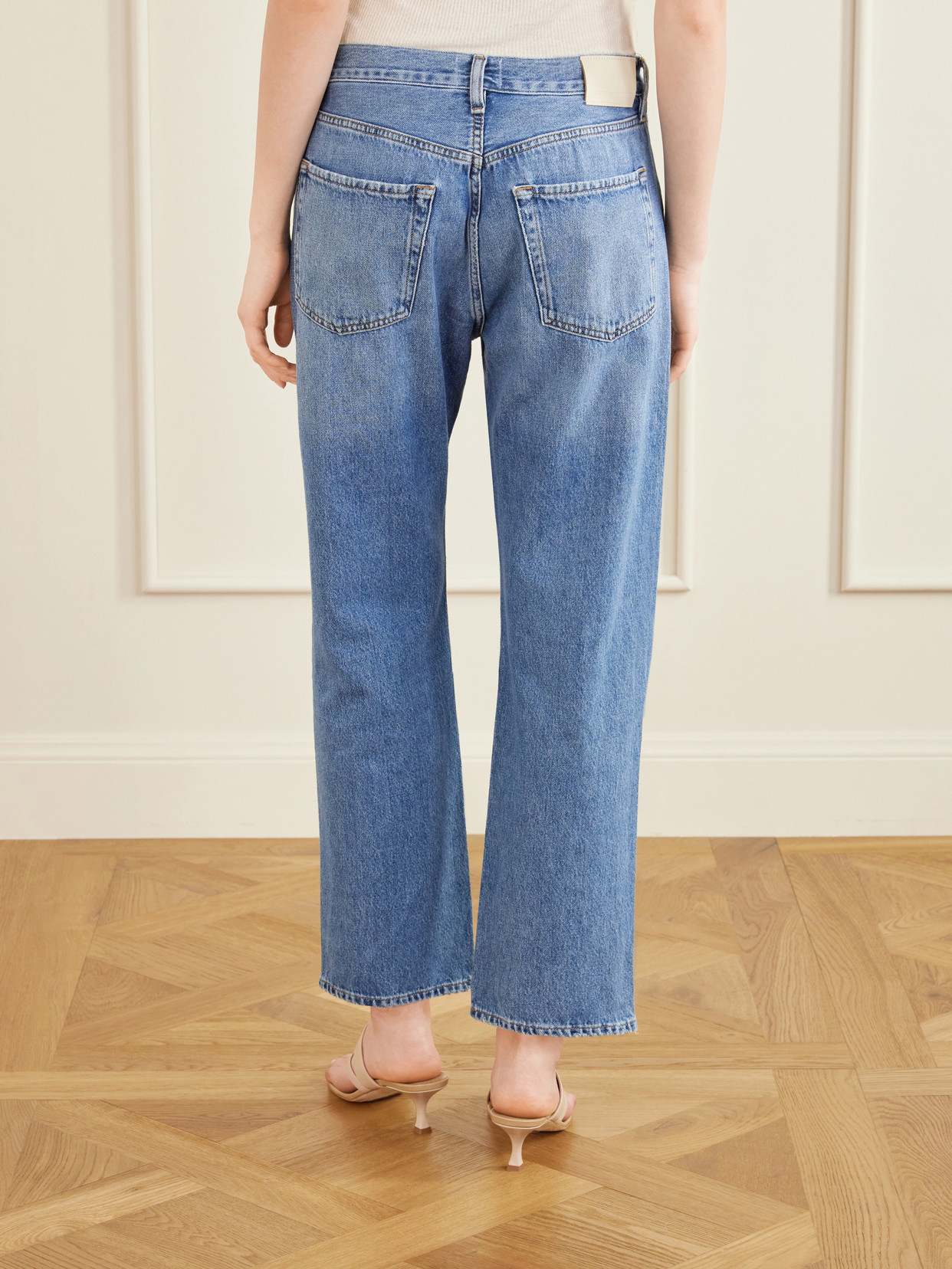 Winslow Mid-Rise Straight-Leg Boyfriend Jeans