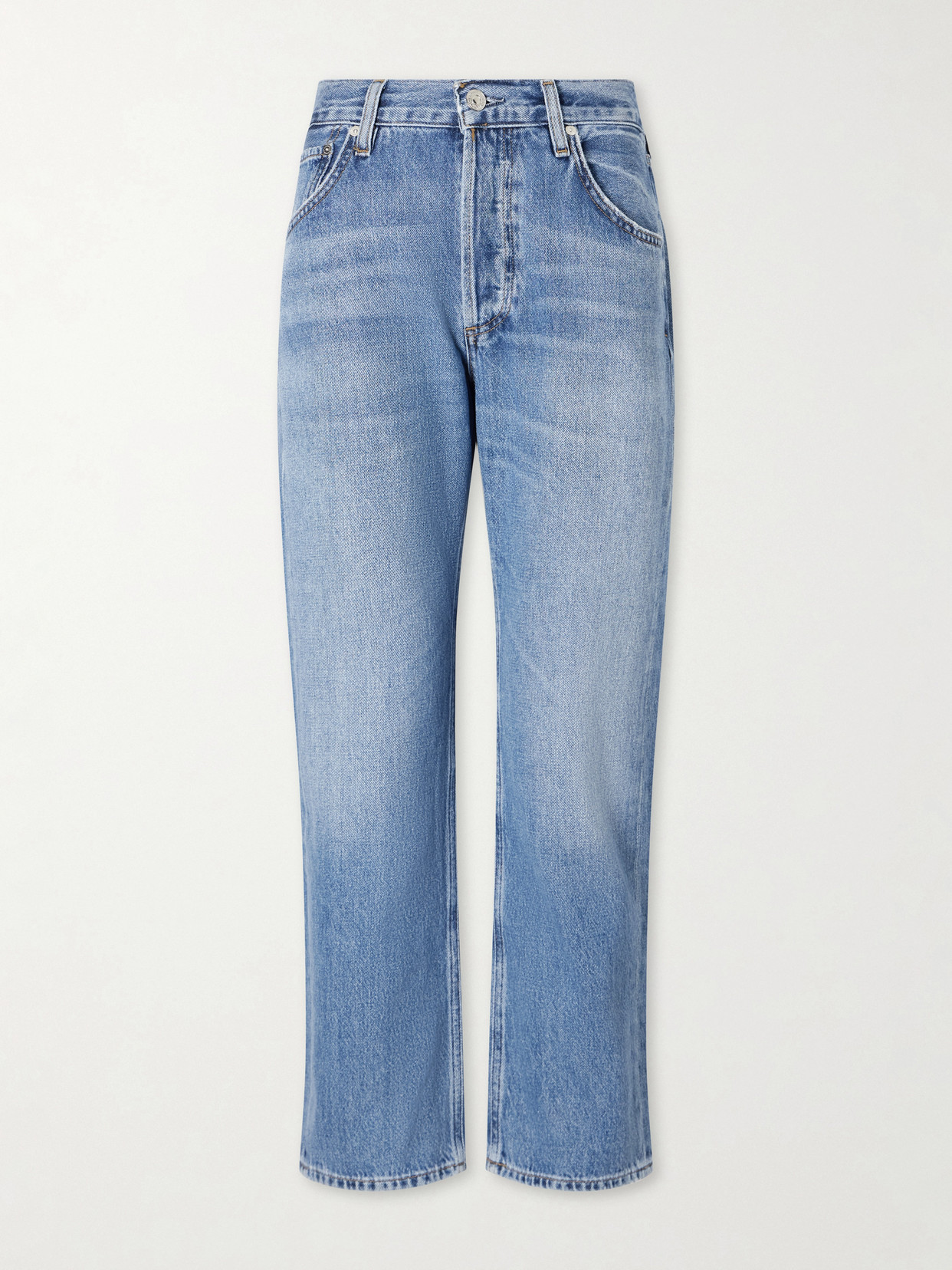 Winslow Mid-Rise Straight-Leg Boyfriend Jeans