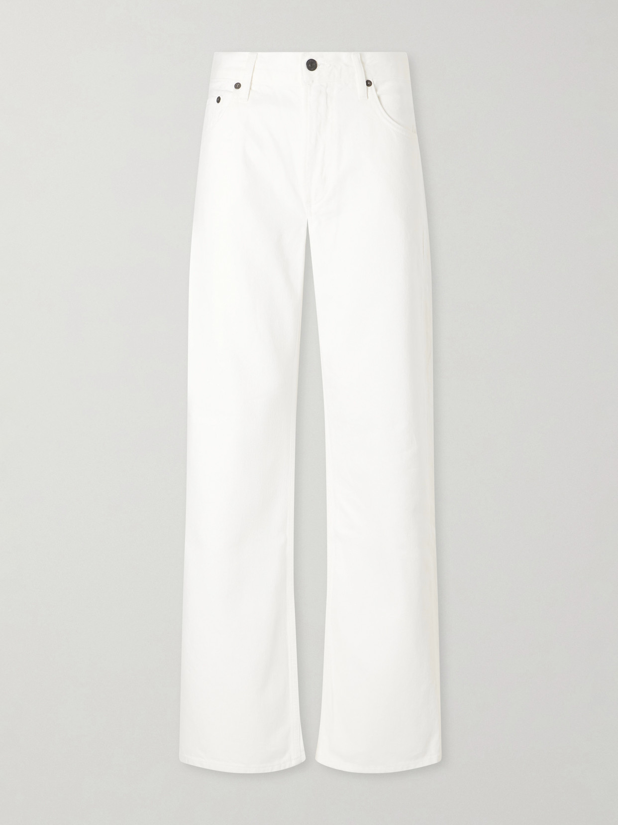 Lindz Mid-Rise Straight-Leg Jeans