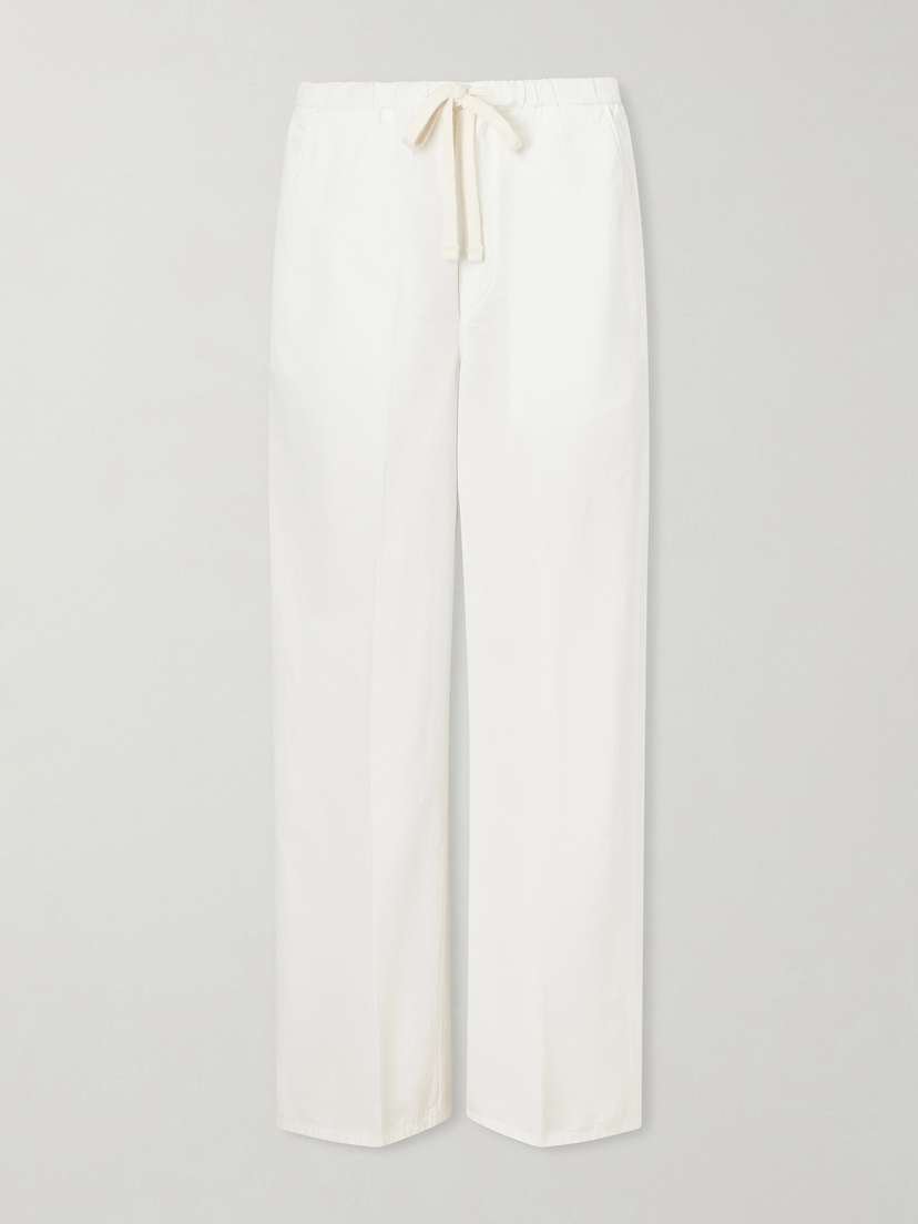 Citizens of Humanity Aurora Cotton And Linen-blend Wide-leg Pants