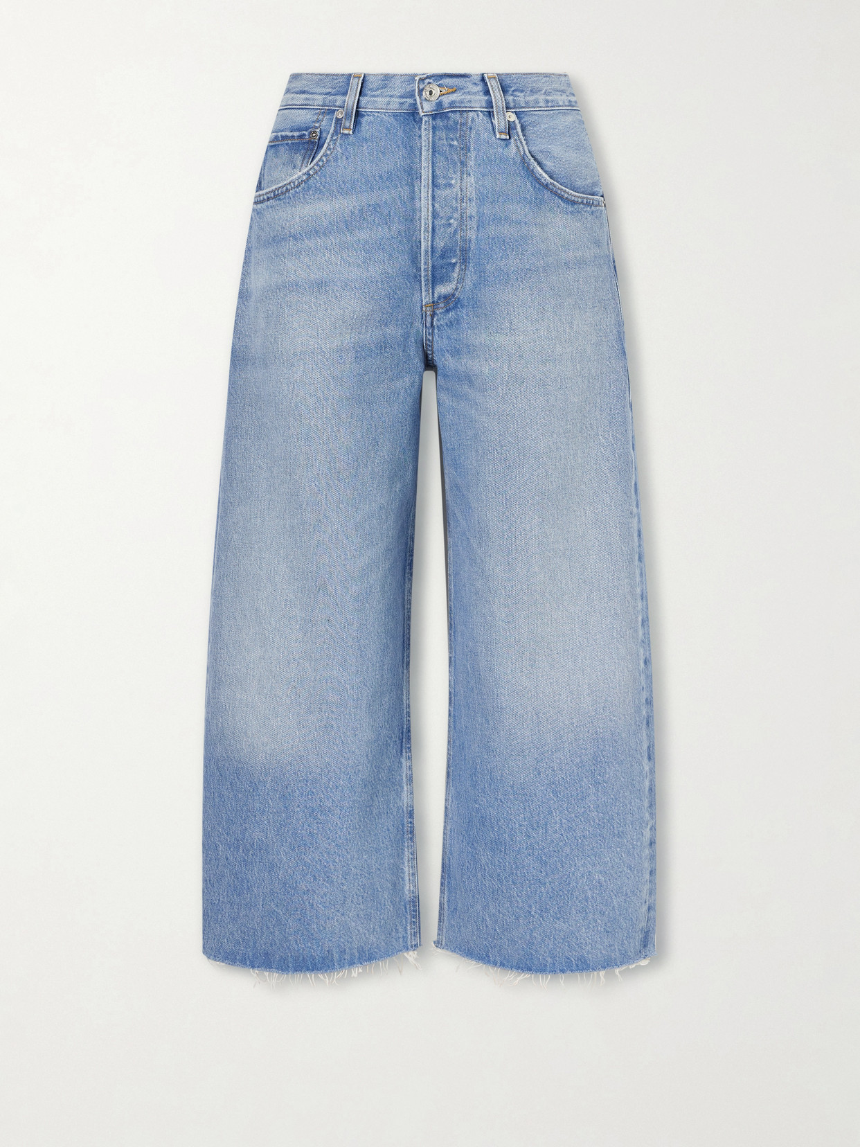 Citizen Of Humanity Ayla Mid-rise Wide-leg Jeans In Blue