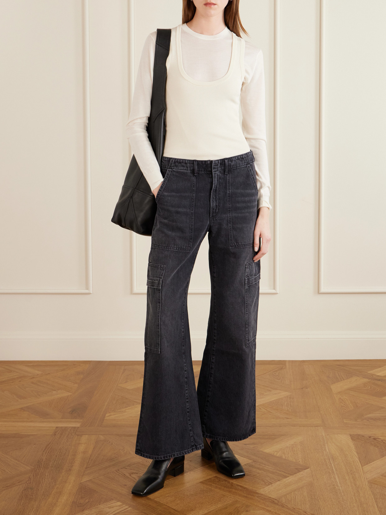 Sienna Relaxed Utility Flared Jeans