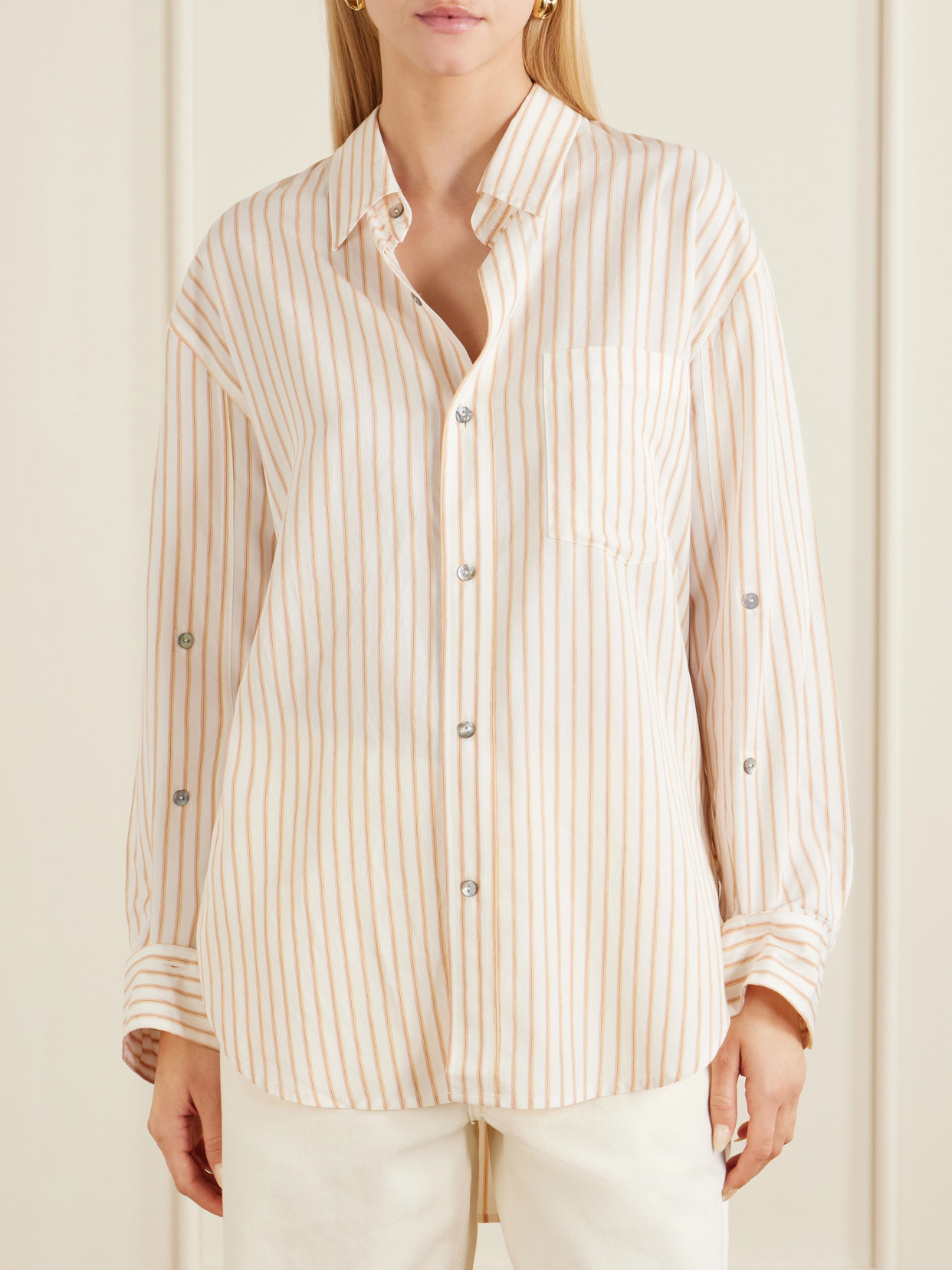 Kayla Checked Cotton-Poplin Shirt