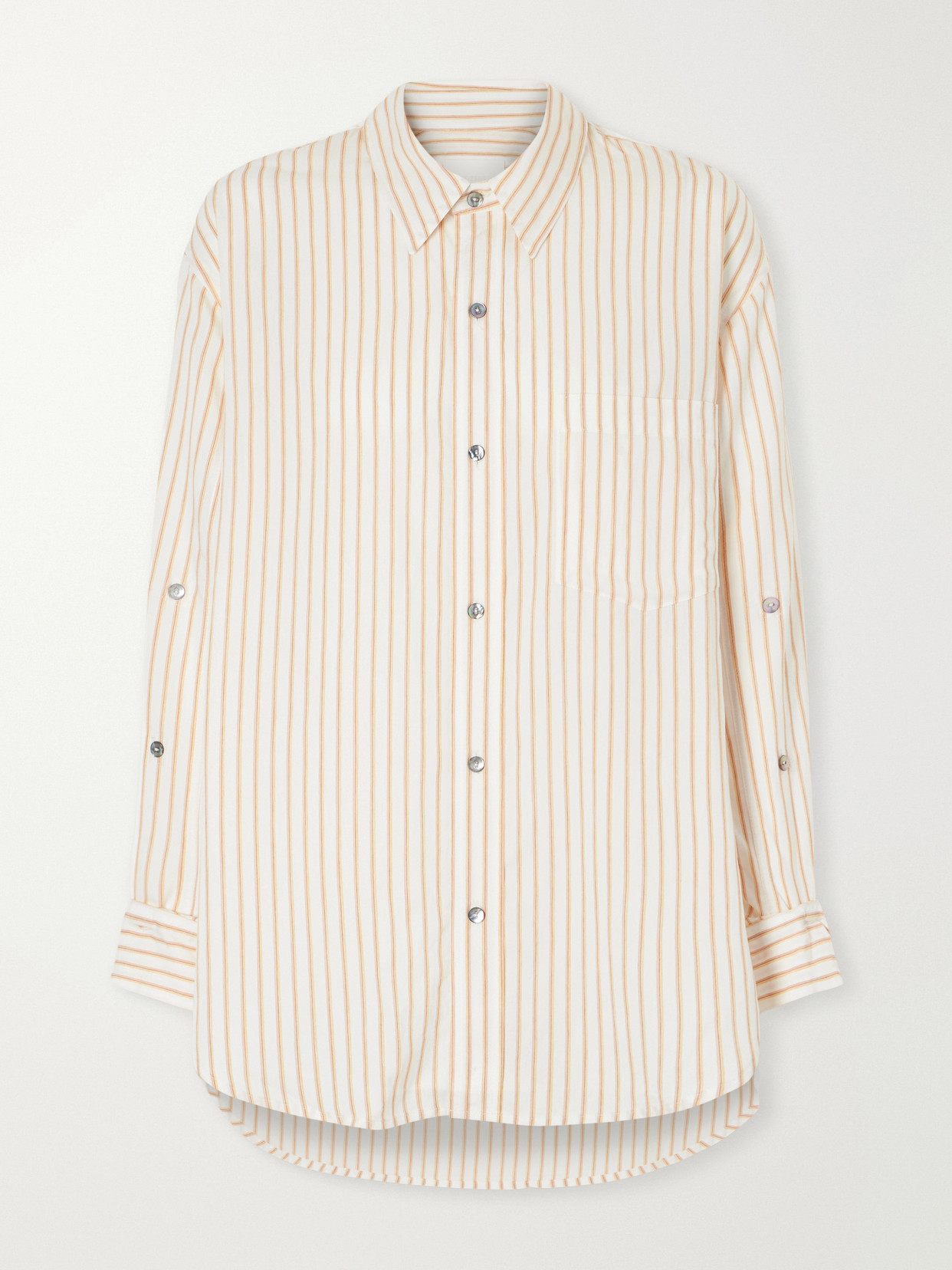 Citizen Of Humanity Kayla Checked Cotton-poplin Shirt In White