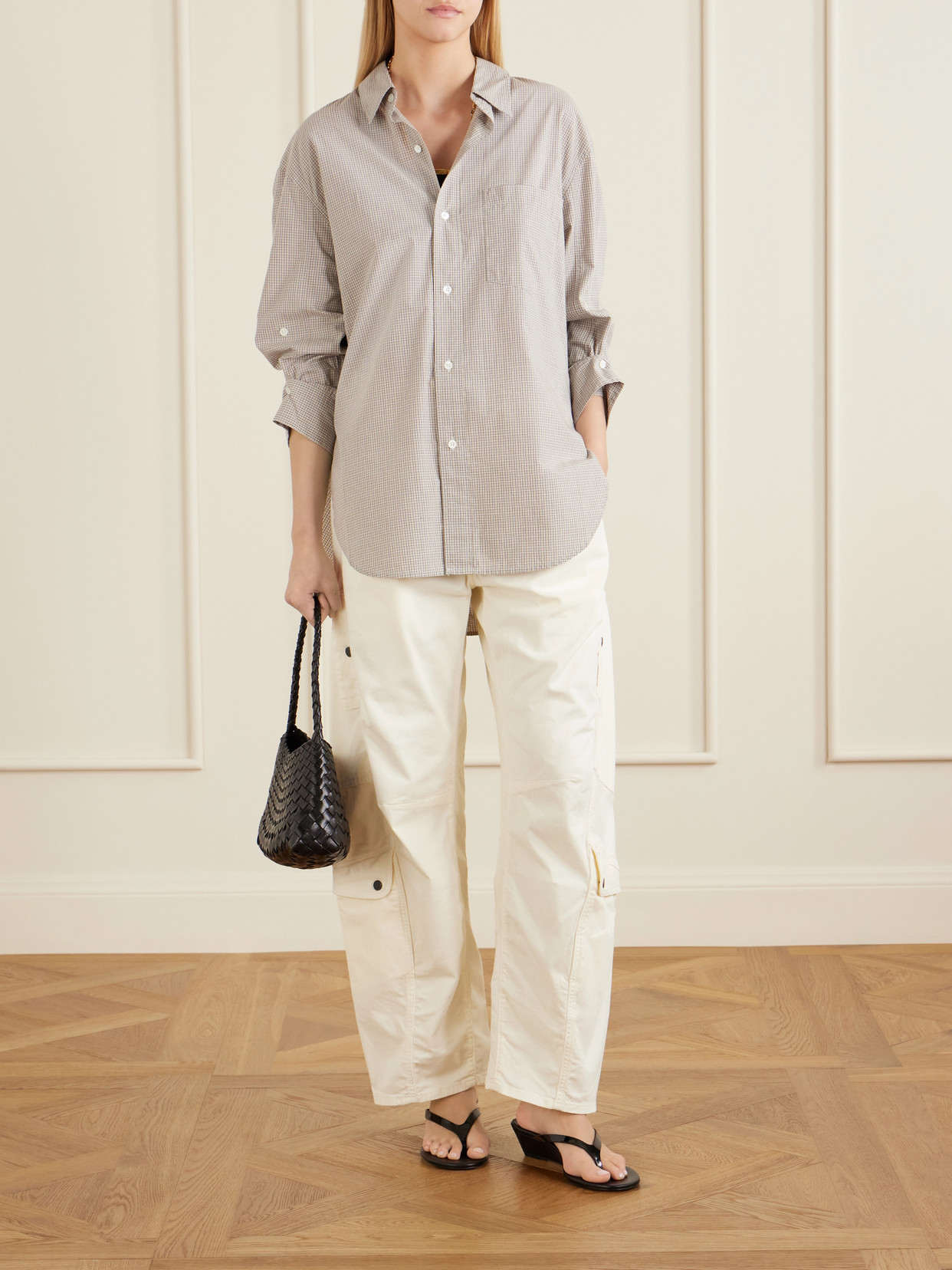 Kayla Checked Cotton-Poplin Shirt