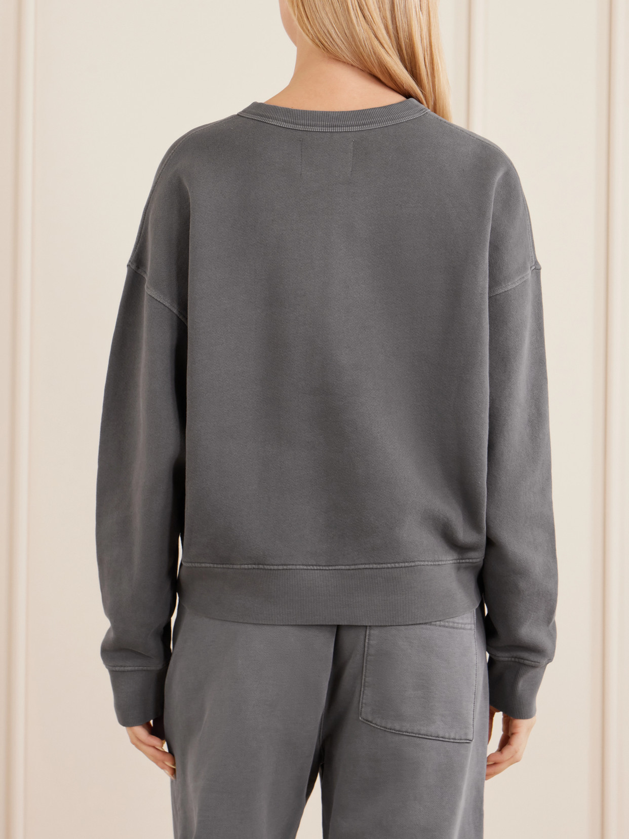 Cotton-Blend Fleece Sweatshirt