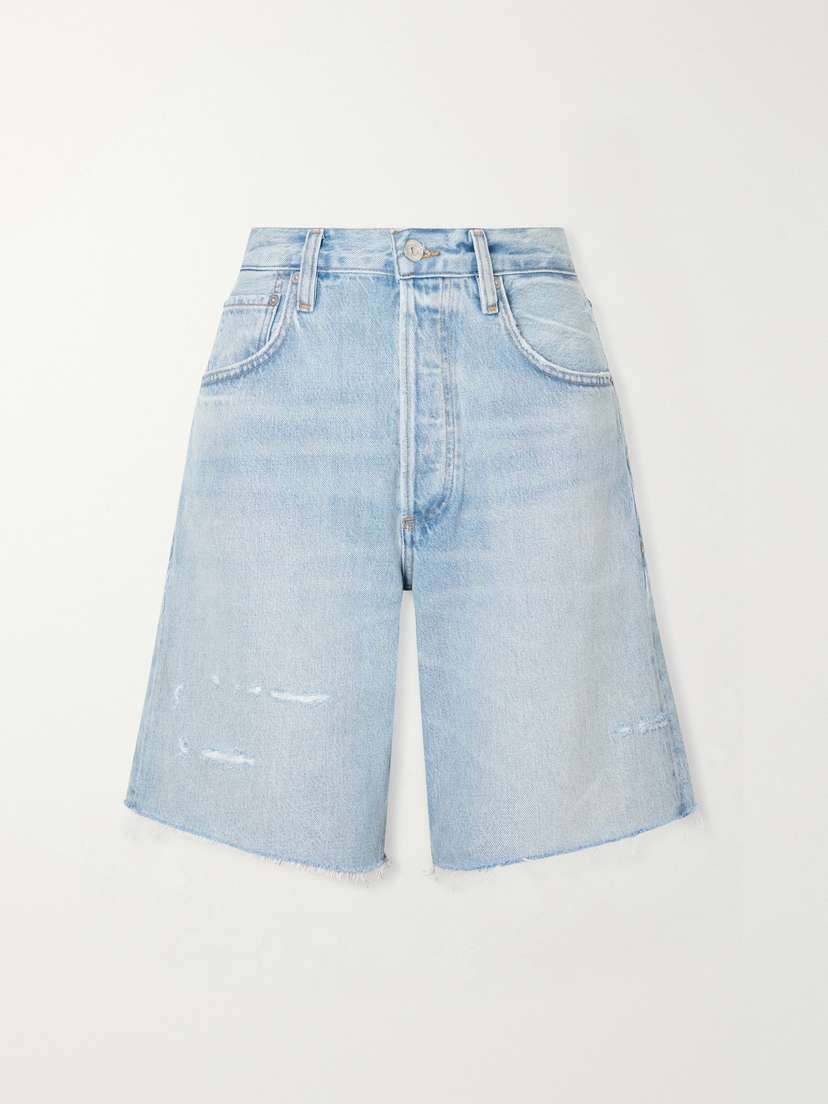 Citizens of Humanity Ayla Frayed Denim Shorts