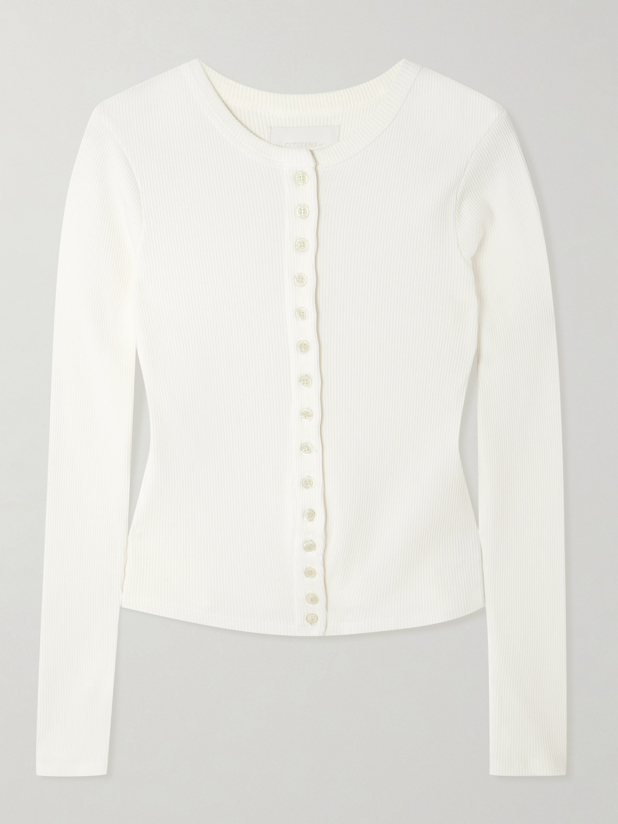 Kari Ribbed Stretch-Jersey T-Shirt