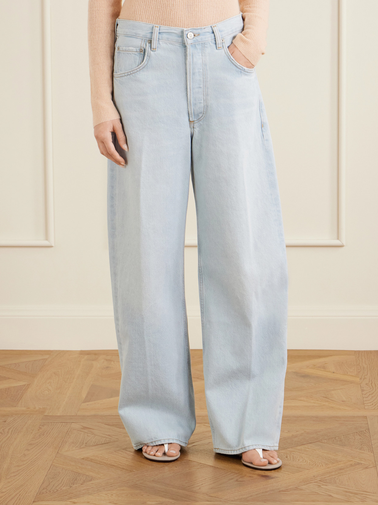 Ayla Baggy Mid-Rise Wide- Leg