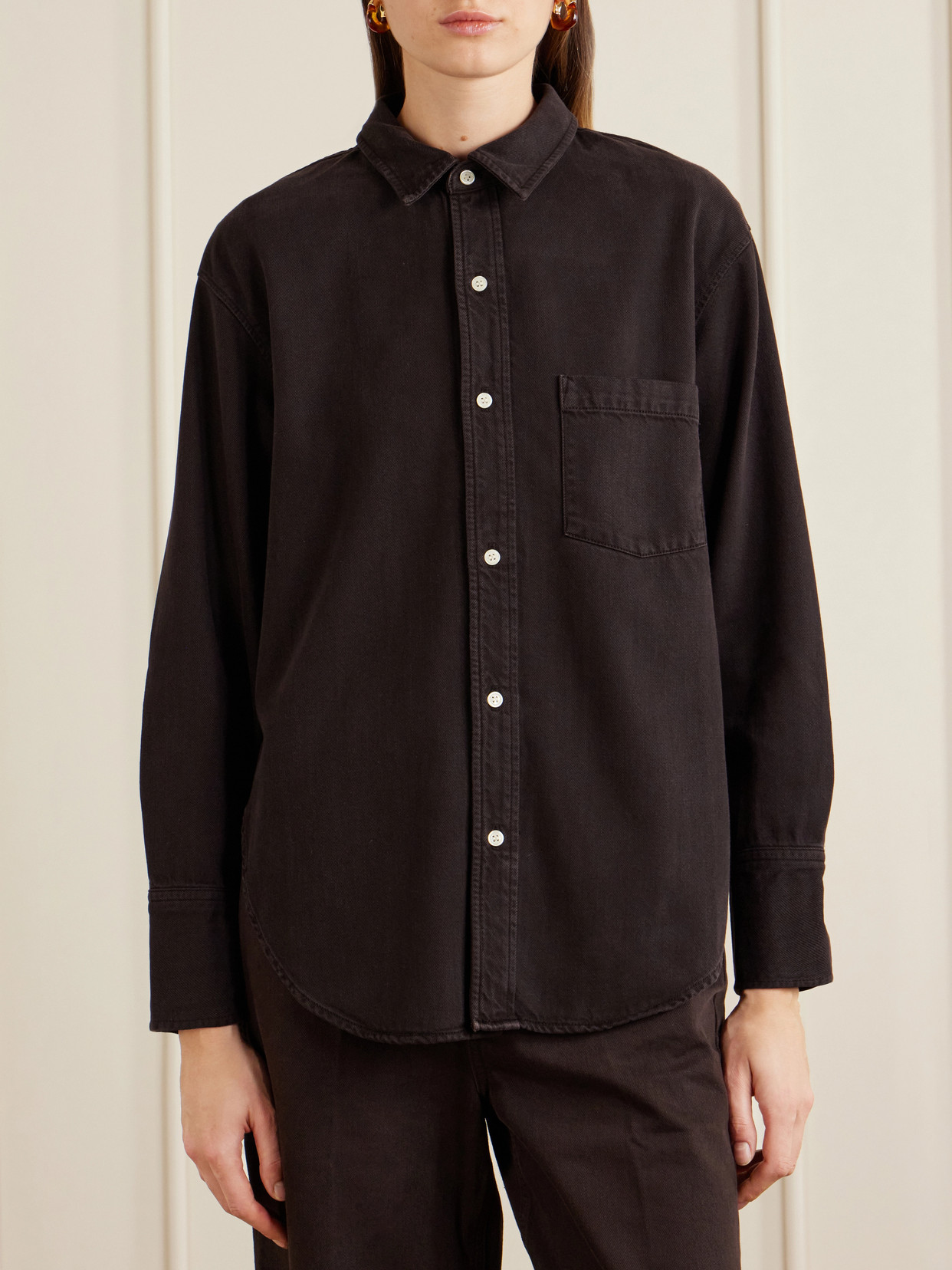 Carter Organic Cotton And Lyocell-Blend Twill Shirt