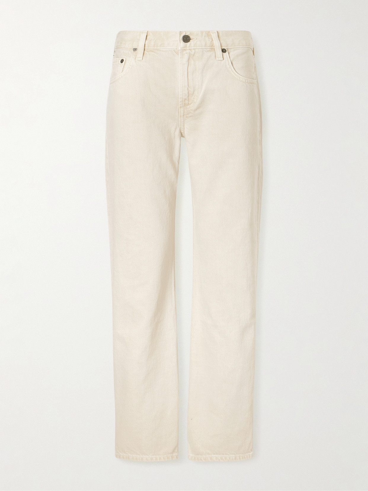 Faye Mid-Rise Straight-Leg Jeans
