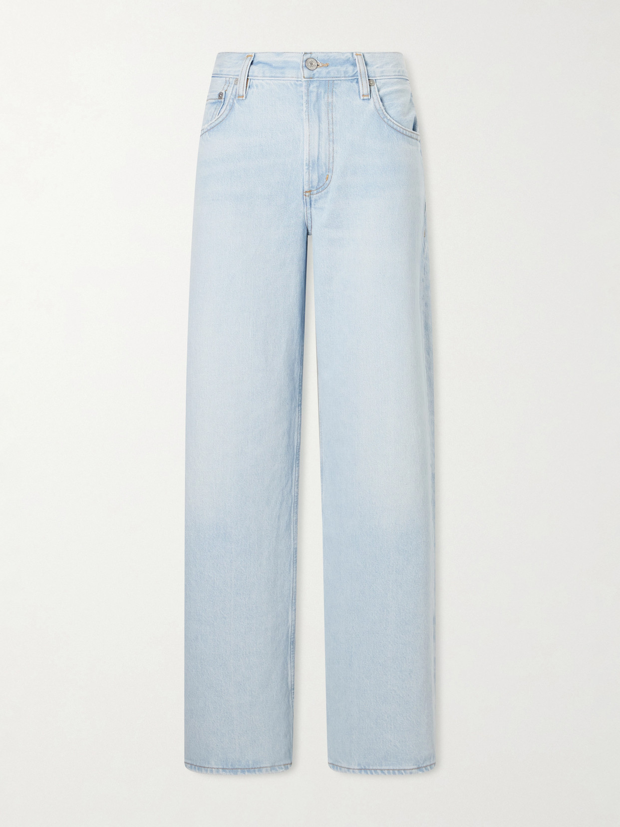 Lindz Mid-Rise Straight-Leg Jeans
