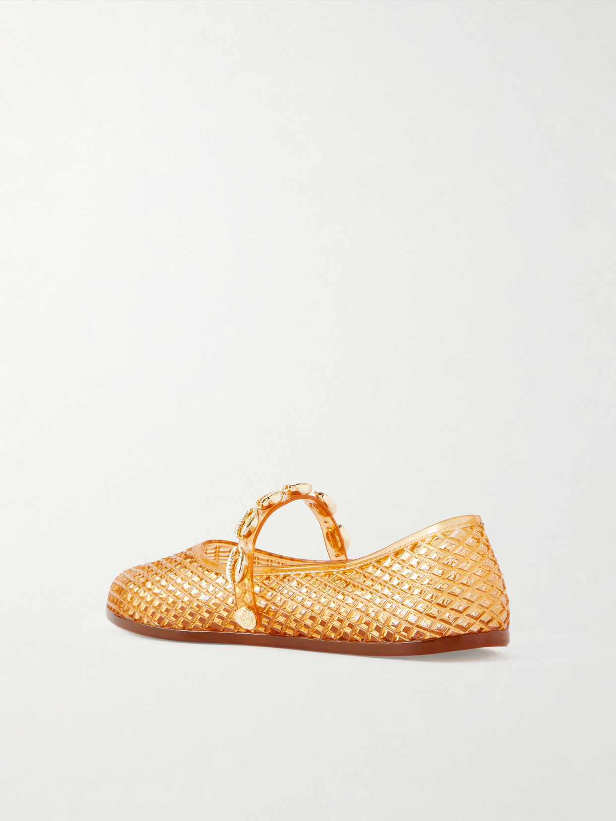 Iro Shell-Embellished Rubber Flats