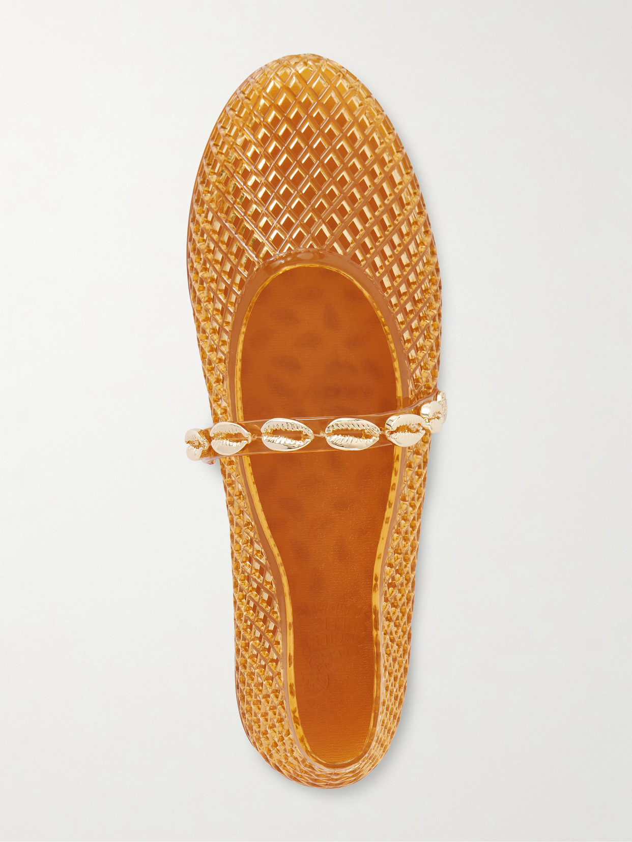 Iro Shell-Embellished Rubber Flats