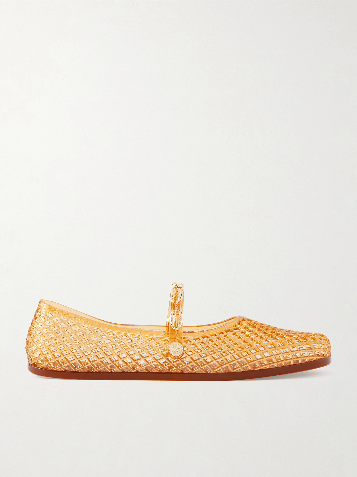 Iro Shell-Embellished Rubber Flats