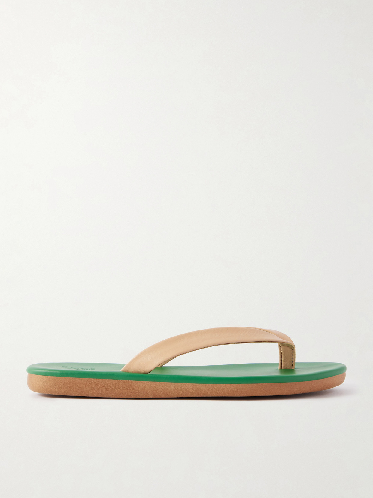 Ancient Greek Sandals Saionara Leather Flip Flops In Multi