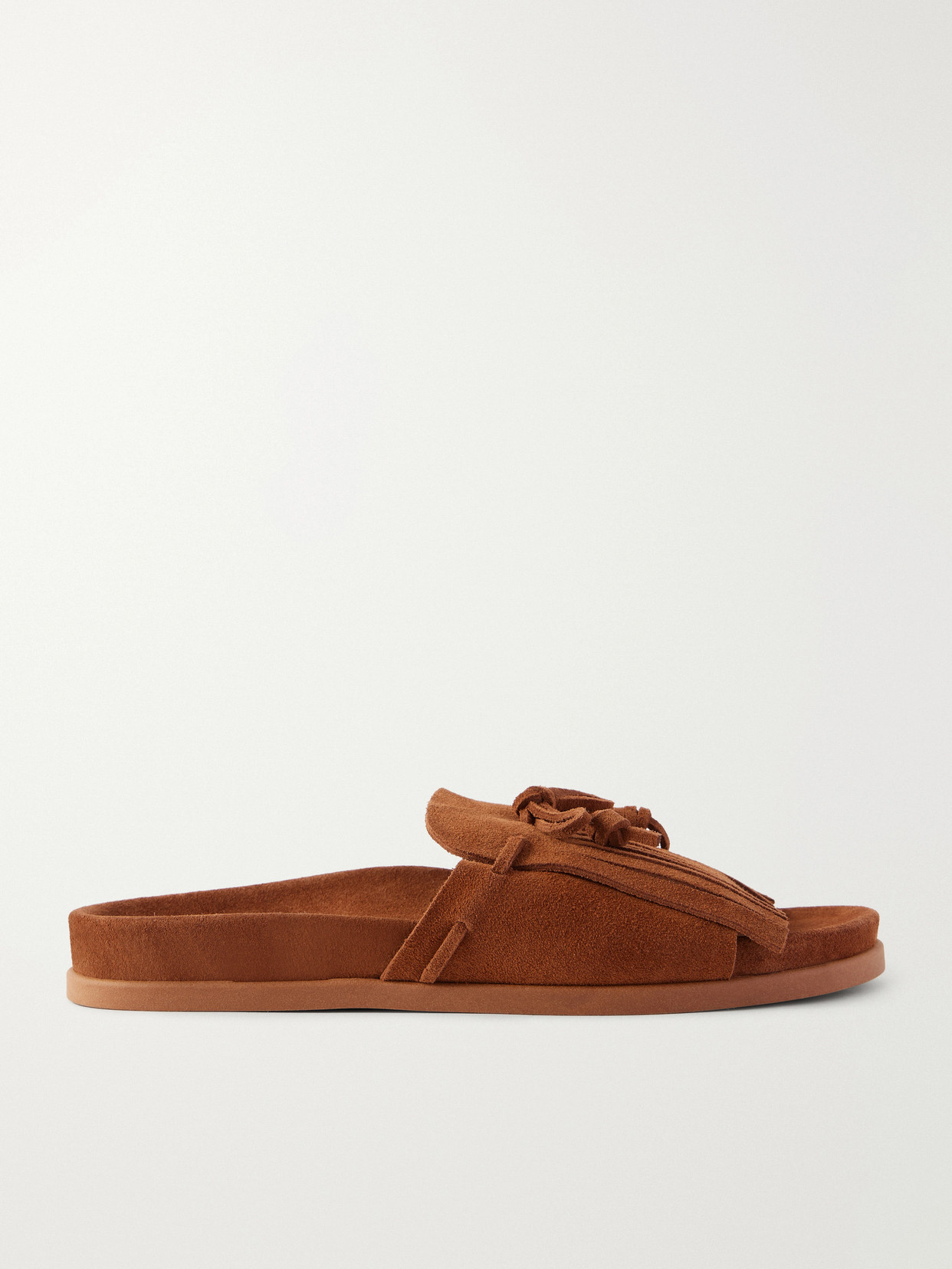 Ancient Greek Sandals Amfiliki Suede Slide On In Multi