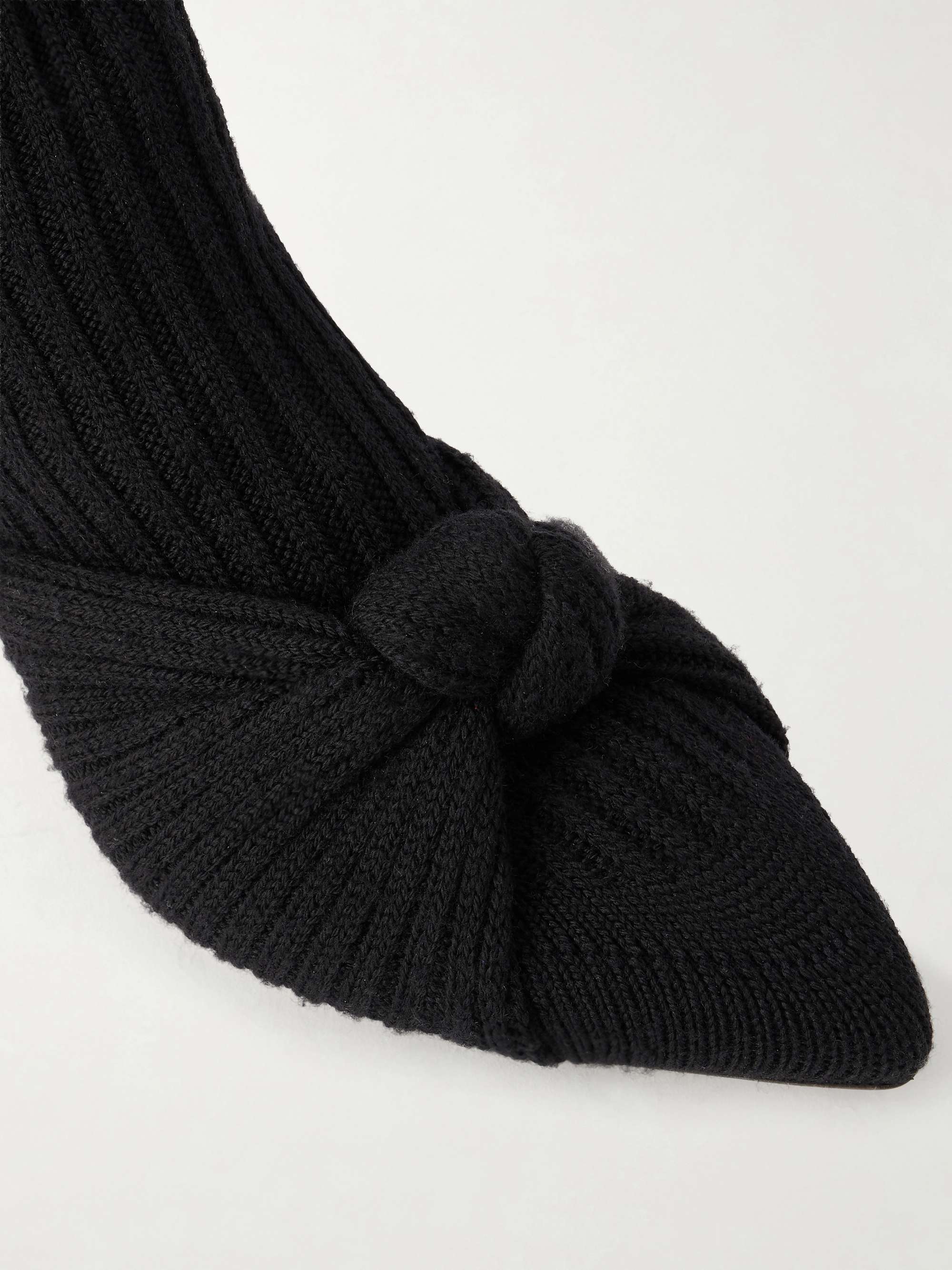 CHLOÉ Knotted knitted boots | NET-A-PORTER