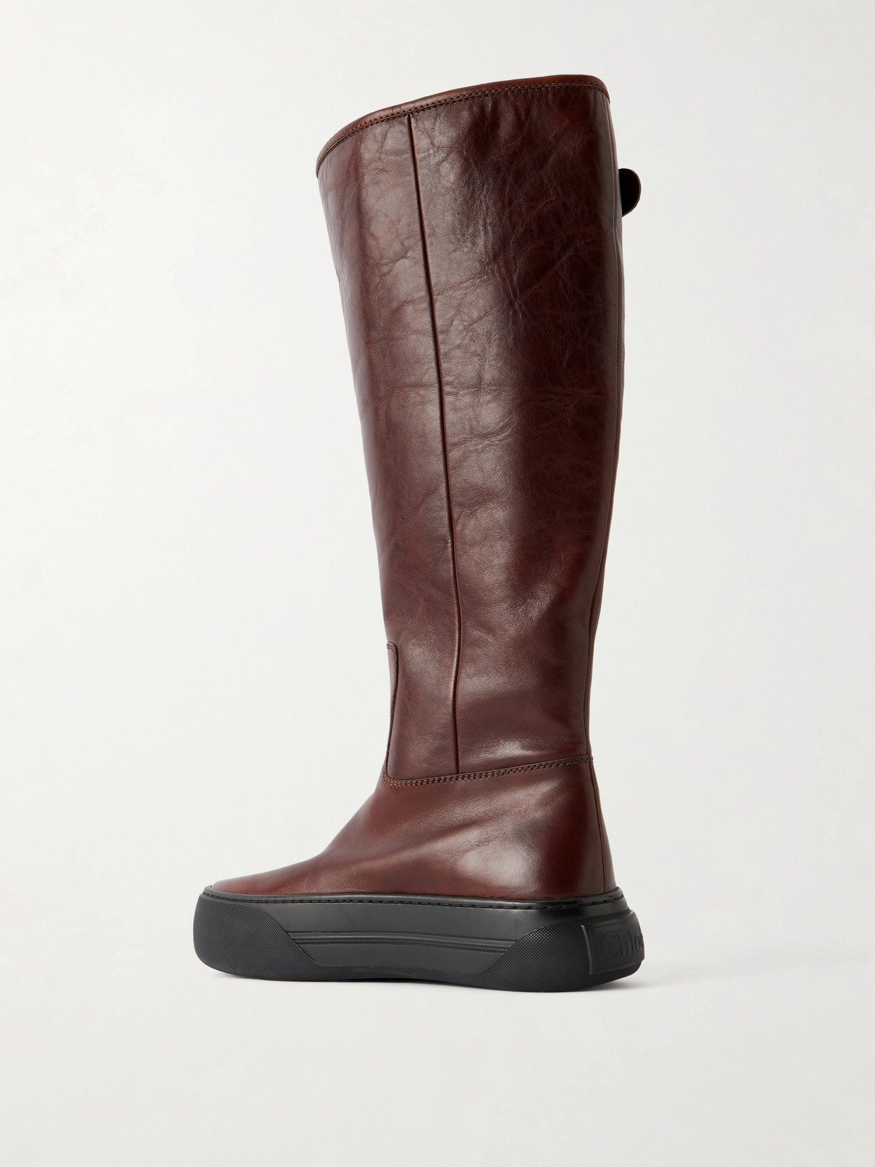 Chloé - Delia Leather Knee Boots