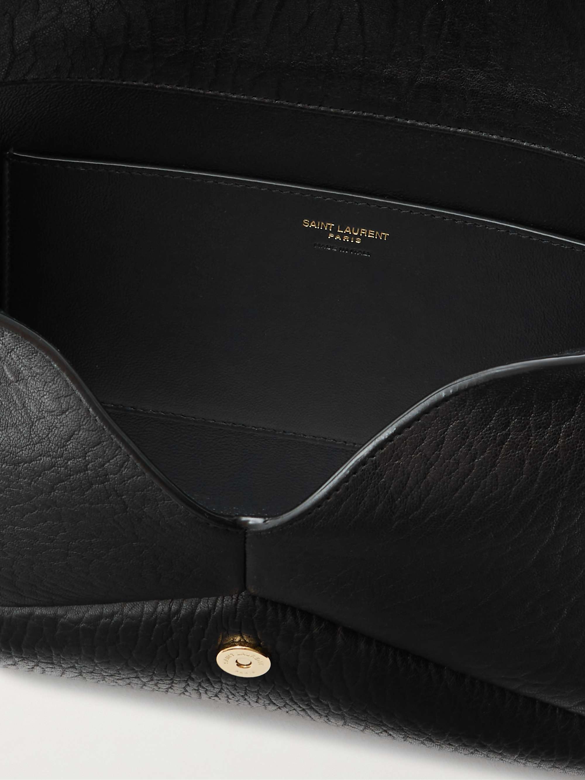 SAINT LAURENT ブラックレザーバッグ Saint Laurent レザーショルダーバッグ | ブラック | FARFETCH JP
