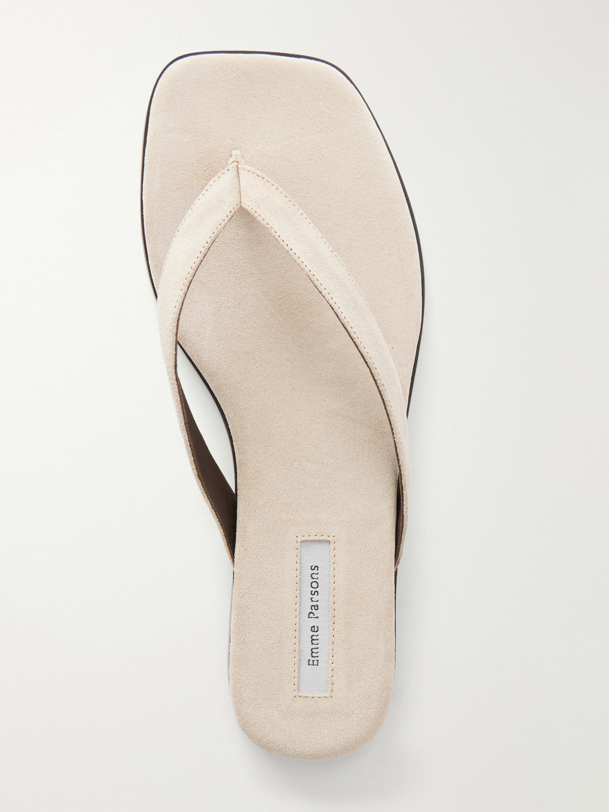 Meta Suede Thong Sandals