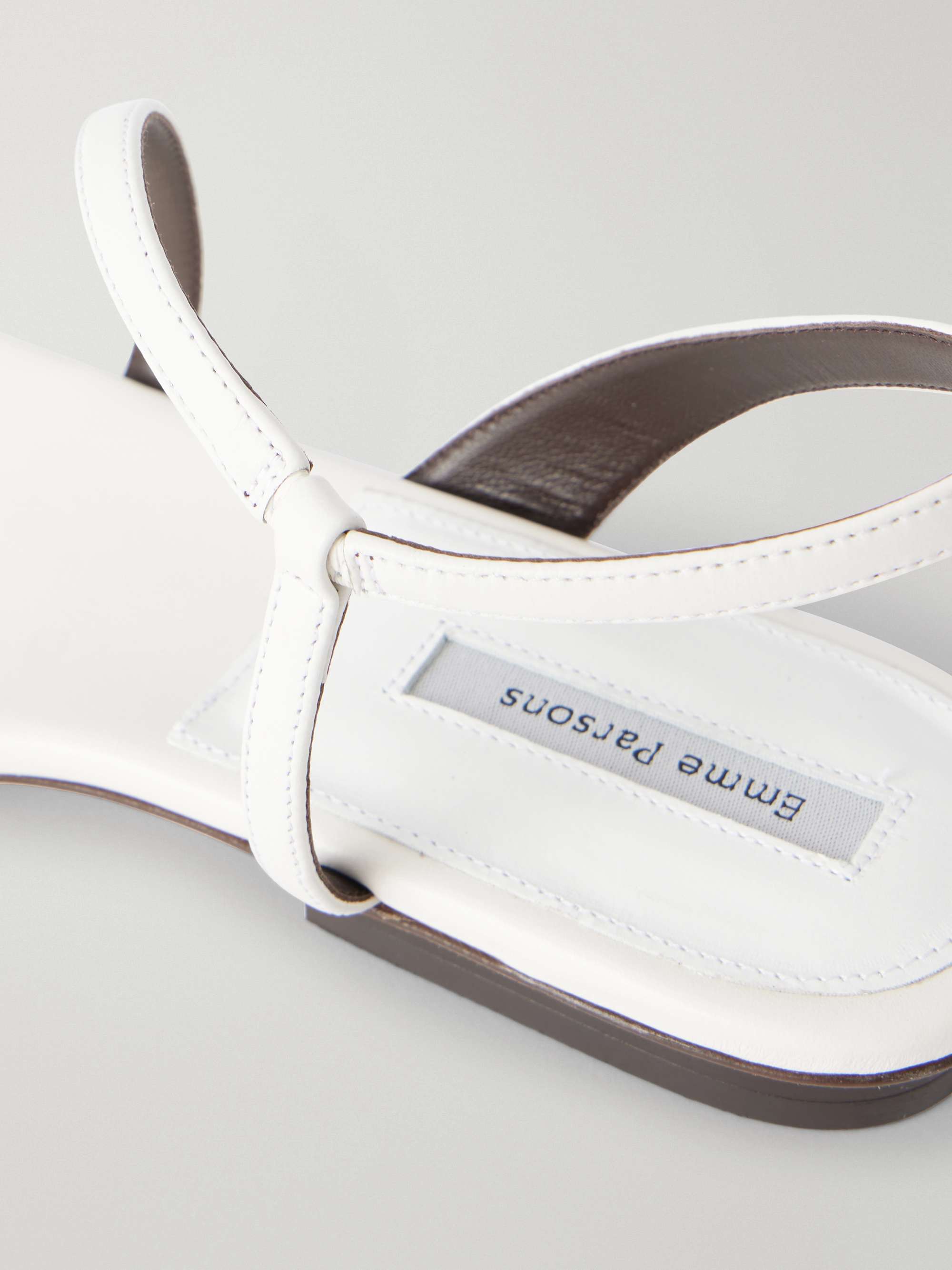 EMME PARSONS Delice leather flat sandals | NET-A-PORTER