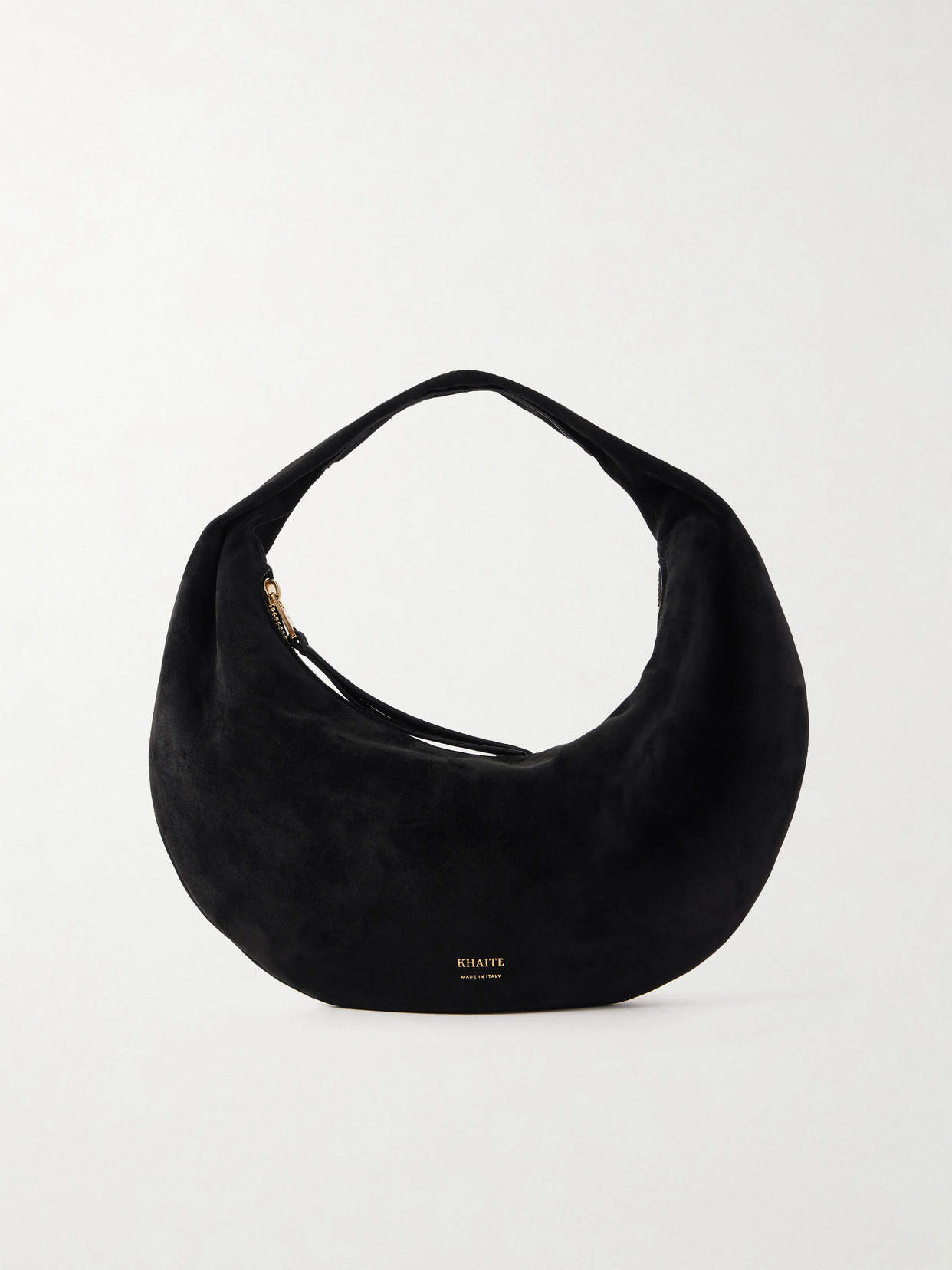 KHAITE - Olivia Mini Suede Shoulder Bag - Black