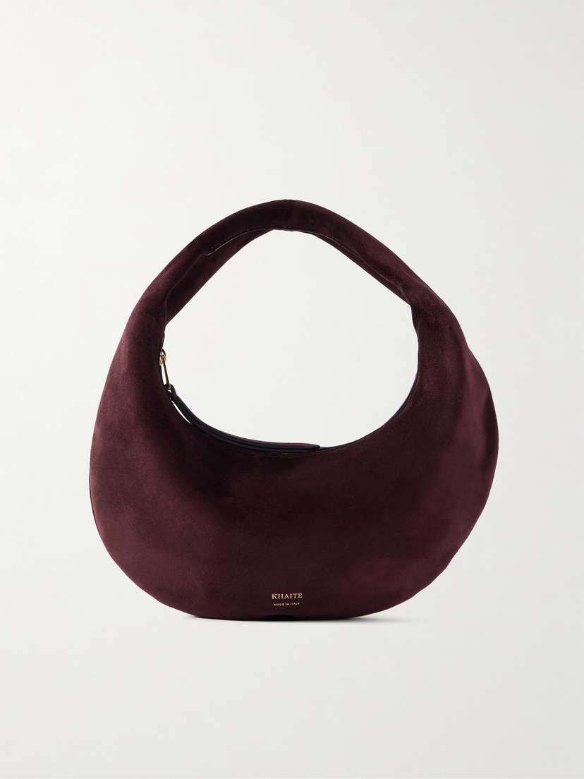 Khaite Olivia mini suede top-handle bag