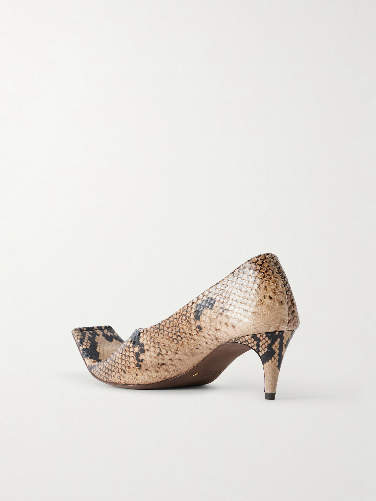 Khaite Marlene Snake-effect Leather Pumps In Animal Print