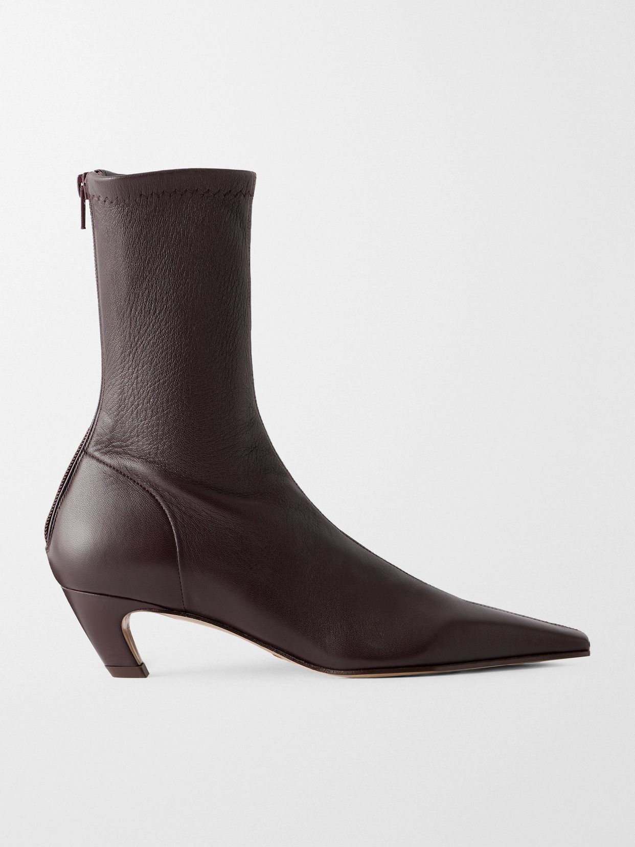 Leather ankle boots
