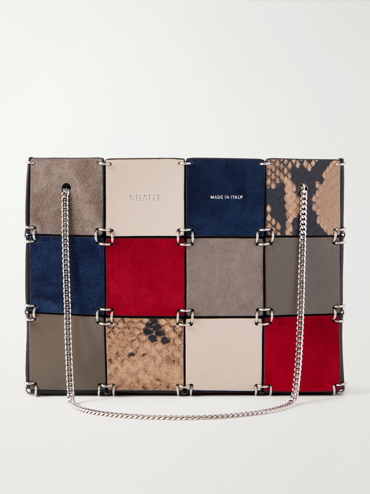 Khaite Emma Color-block Leather Mini Bag In Multi