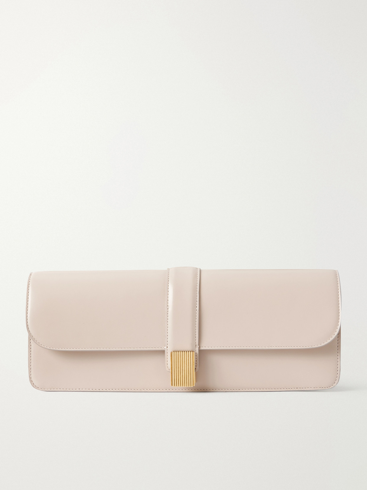 Khaite Blake Leather Clutch In Blue