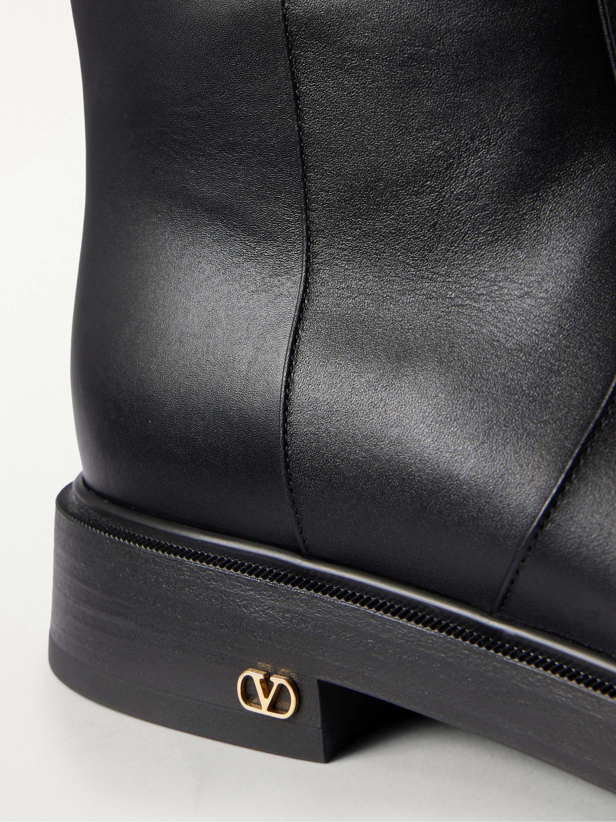 VALENTINO GARAVANI Zimmy leather knee-high boots | NET-A-PORTER